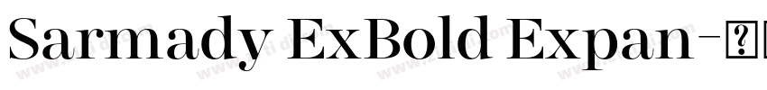 Sarmady ExBold Expan字体转换
